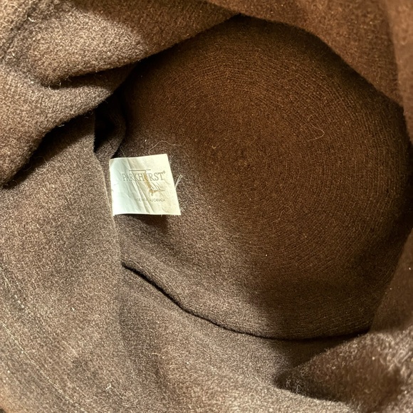Chocolate Brown 100% Wool PARKHURST Hat main image 6